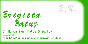 brigitta matuz business card